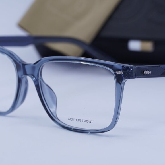 Hugo Boss BOSS 1480/F 0KB7 00 Square Eyeglasses 55mm – Transparent Grey - Picture 5 of 11